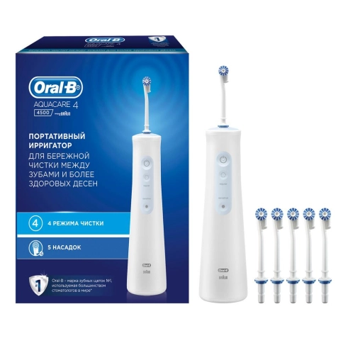 Ирригатор Oral-B Aquacare 4 Pro-Expert MDH20.016.2 + Насадки ED17 (4шт) 1