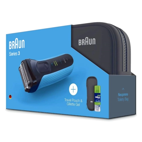 Электробритва Braun Series 3 310ts + гель Gillette + футляр + нессесер 4 Электробритва Braun Series 3 310ts + гель Gillette + футляр + нессесер 4