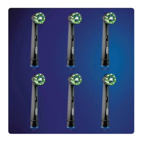 Насадка Oral-B CrossAction для эффективной чистки (6 шт) белая 1
