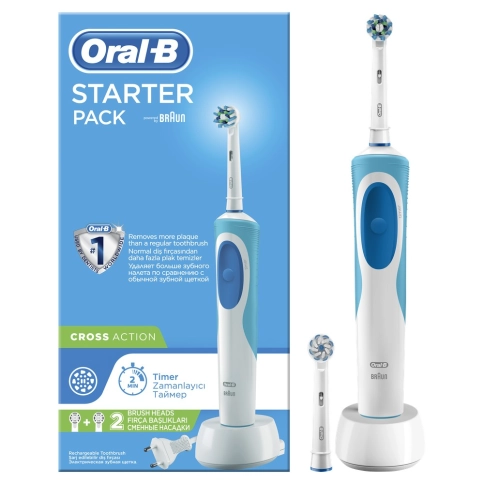 Электрическая зубная щетка Braun Oral-B Vitality D12.523.1 белый/синий 1 Электрическая зубная щетка Braun Oral-B Vitality D12.523.1 белый/синий 1