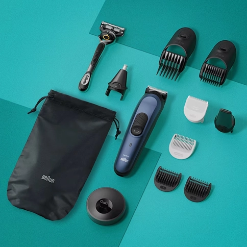 Триммер электрический Braun MGK7421 c Бритвой Gillette 6