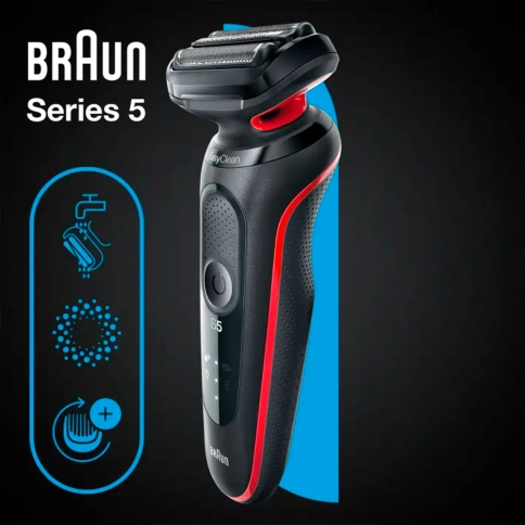 Электробритва Braun Series 5 51-R1000S Black/Red Wet&Dry 7
