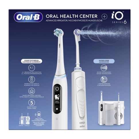 Зубной центр Oral-B Ирригатор OxyJet + Электрическая зубная щетка iO 6 6