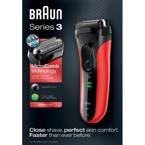Электробритва Braun Series 3 ProSkin 3030s с триммером для точного бритья 6