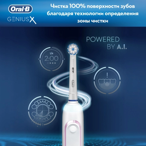 Электрическая зубная щетка Oral-B Genius X 20000N Special Edition Розовая 7