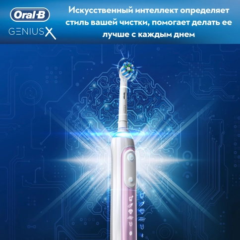 Электрическая зубная щетка Oral-B Genius X 20000N Special Edition Розовая 5