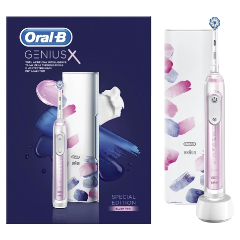 Электрическая зубная щетка Oral-B Genius X 20000N Special Edition Розовая 14