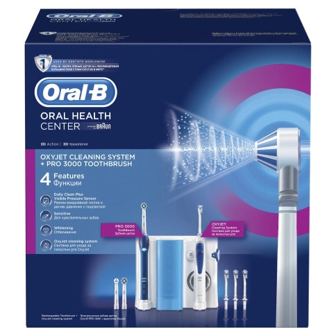 Зубной центр Oral-B (Professional Care 3000 + Oxyjet MD20) OC20.535.3X 7