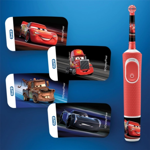 Детская электрическая зубная щетка Oral-B Vitality Kids Тачки D100.413.2K 4