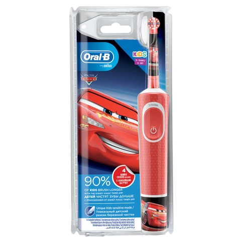 Детская электрическая зубная щетка Oral-B Vitality Kids Тачки D100.413.2K 9