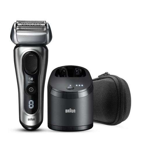Электробритва Braun Series 8 8467cc со станцией SmartCare 5 в 1 и тканевым футляром 0