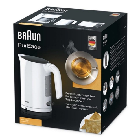 Чайник Braun PurEase WK3000 белый 3 Чайник Braun PurEase WK3000 белый 3