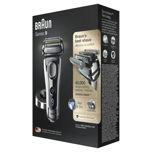 Электробритва Braun Series 9 9293s с зарядной станцией и тканевым футляром 6