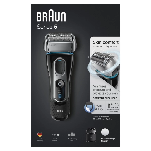 Электробритва Braun Series 5 5197cc со станцией Clean&Charge 7