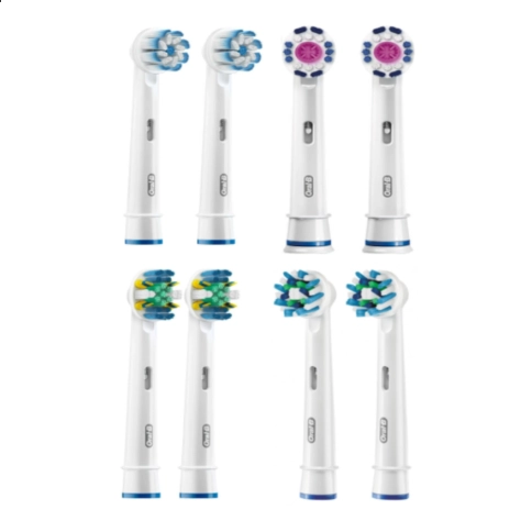 Набор насадок Oral-B: Cross Action, 3D White, Sensi Ultrathin и Floss Action (8 шт) 1