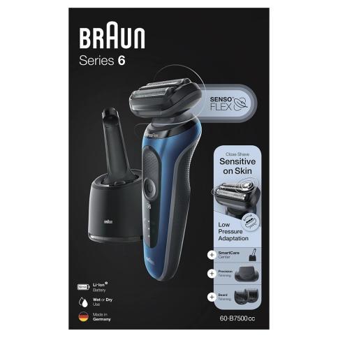 Электробритва Braun Series 6 60-B7500cc Blue 2