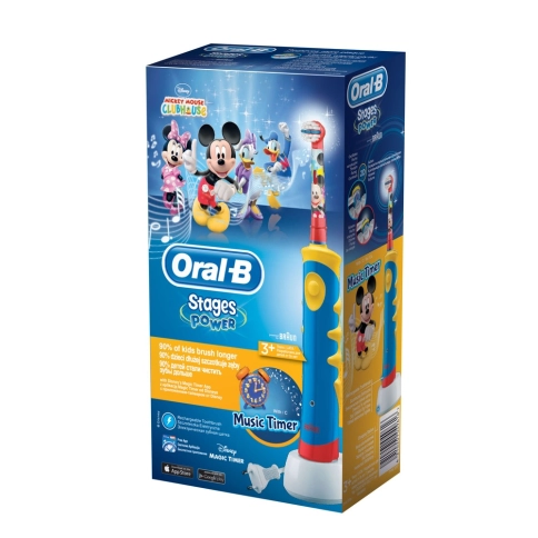 Детская электрическая зубная щетка Oral-B Mickey Kids D10.513K 10