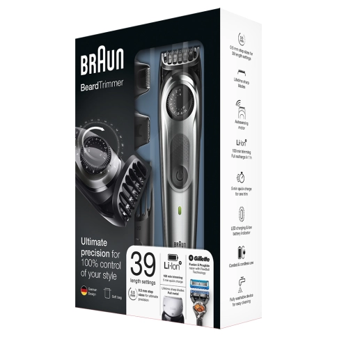 Триммер для бороды Braun BT7020 + Бритва Gillette 8