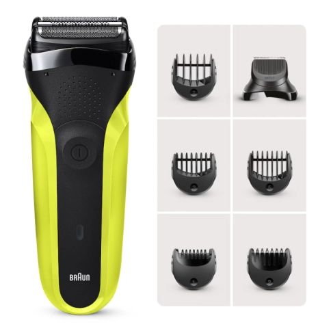Электробритва Braun Series 3 Shave&Style 300bt Green + насадка-триммер и 5 гребней 0