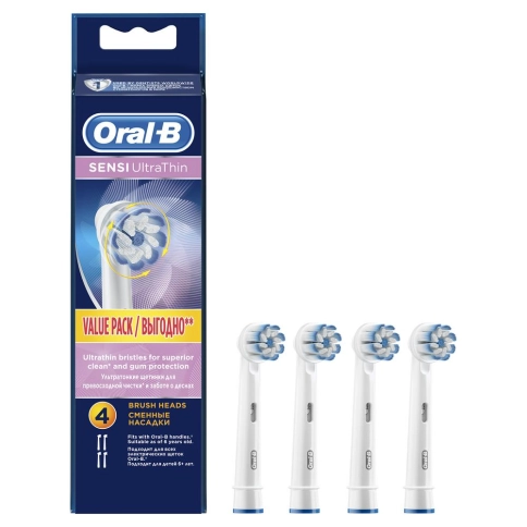 Насадка для зубных щеток Oral-B Sensi UltraThin EB 60-4 (4 шт) 0