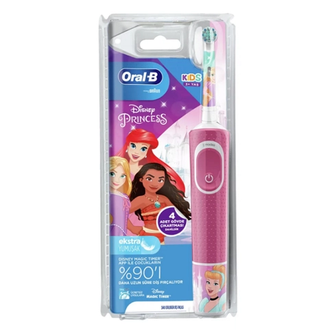 Детская электрическая зубная щетка Oral-B Vitality Kids Princess "Принцессы" D100.413.2K (EB10S) 10