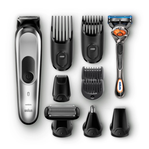 Триммер универсальный Braun MGK7220, 10-в-1 + Бритва Gillette (уценка) 1