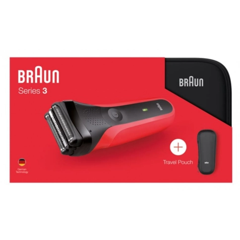 Электробритва Braun Series 3 300ts Red + футляр + несессер 3