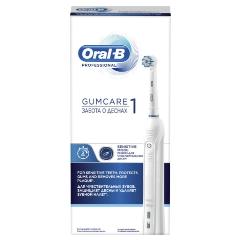 Электрическая зубная щетка Oral-B PRO 1 GumCare White D16.523.3U 2