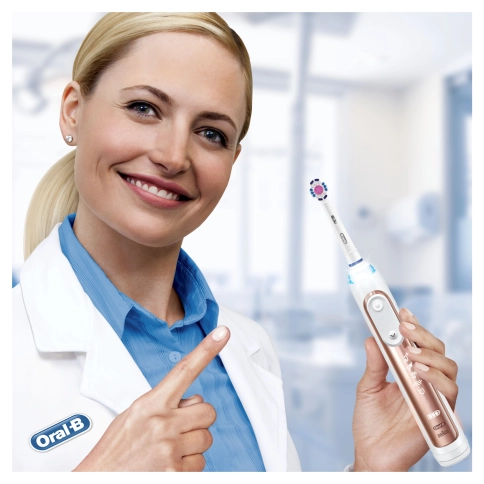 Электрическая зубная щетка Oral-B Genius 10000N Rose Gold D 701.545.6XC 5