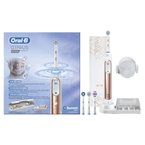 Электрическая зубная щетка Oral-B Genius 10000N Rose Gold D 701.545.6XC 9