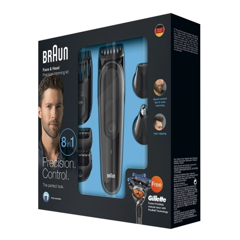 Триммер универсальный Braun MGK3060, 8-в-1 + Бритва Gillette 4