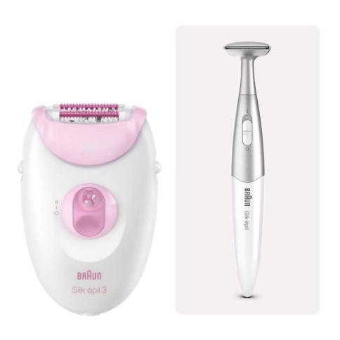Эпилятор Braun Silk-epil 3 - 3321 + стайлер для бикини 0