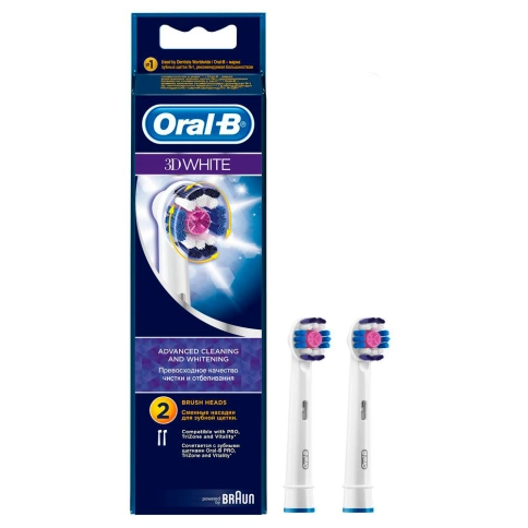 Насадка для отбеливающей чистки Oral-B 3D White (2 шт) 0