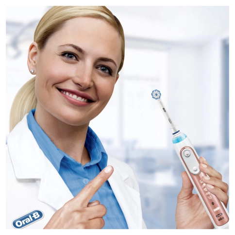 Электрическая зубная щетка Oral-B Genius 10000N Special Edition Sensi Rose Gold D701.515.6XC 6