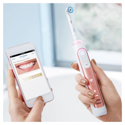Электрическая зубная щетка Oral-B Genius 10000N Special Edition Sensi Rose Gold D701.515.6XC 3