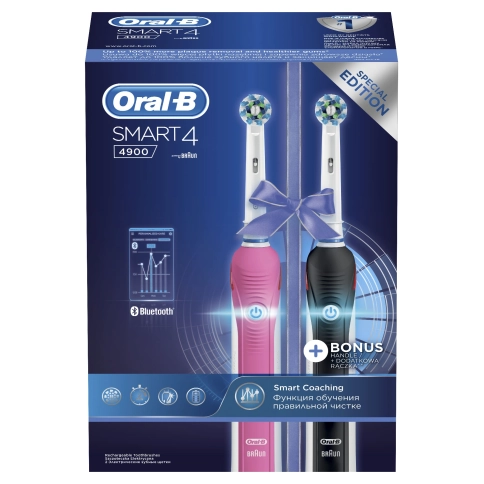 Набор электрических зубных щеток Oral-B Smart 4 4900 D601.525.3H 2 шт. 15