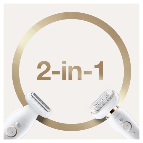 Эпилятор Braun Silk-epil 9 Flex SES 9006 3D SensoSmart белый/золотой 3