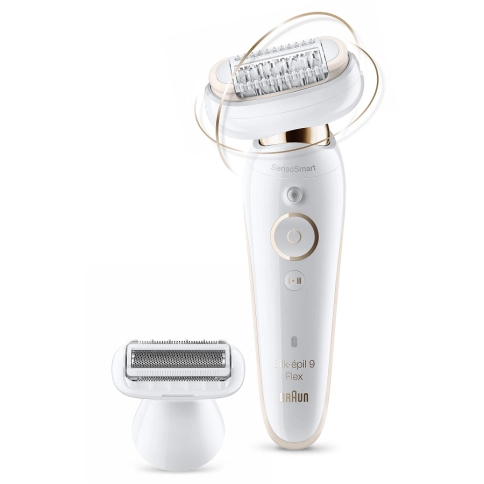Эпилятор Braun Silk-epil 9 Flex SES 9006 3D SensoSmart белый/золотой 2