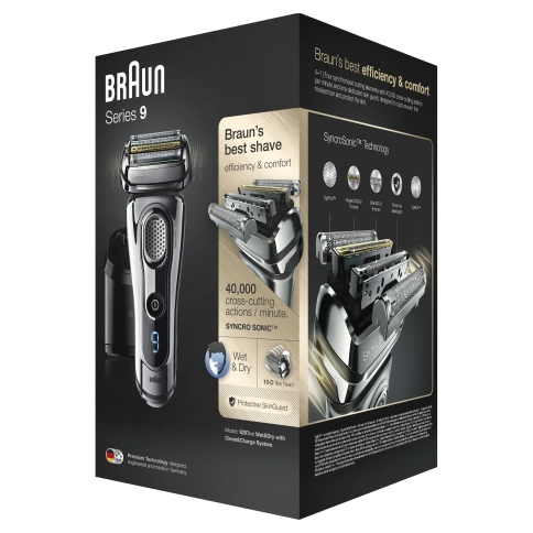 Электробритва Braun Series 9 9297cc со станцией Clean&Charge и тканевым футляром 7 Электробритва Braun Series 9 9297cc со станцией Clean&Charge и тканевым футляром 7