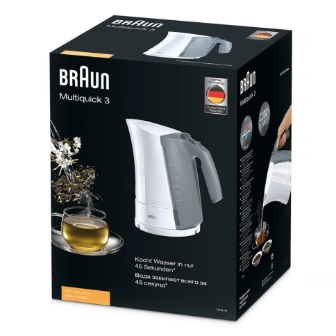 Чайник Braun Multiquick 3 WK300 белый 2 Чайник Braun Multiquick 3 WK300 белый 2