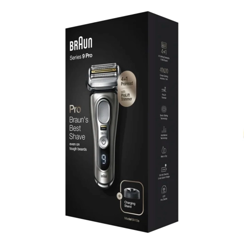 Электробритва Braun Series 9 Pro 9415s с зарядной станцией и футляром 9