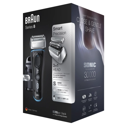Электробритва Braun Series 8 8385cc со станцией Clean&Charge и тканевым футляром 7