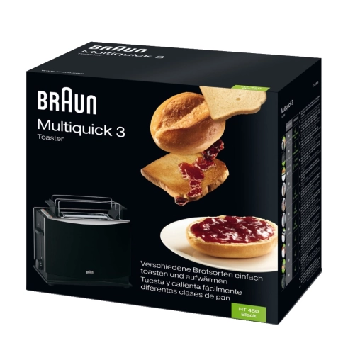 Тостер Braun MultiToast HT450BK черный 3 Тостер Braun MultiToast HT450BK черный 3