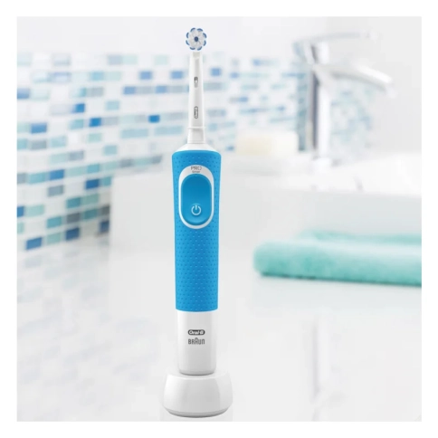 Электрическая зубная щетка Oral-B Vitality Sensi Blue D100.413.1 2 Электрическая зубная щетка Oral-B Vitality Sensi Blue D100.413.1 2