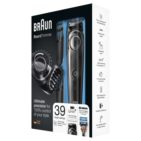 Триммер для бороды Braun BT5042 + Бритва Gillette 8