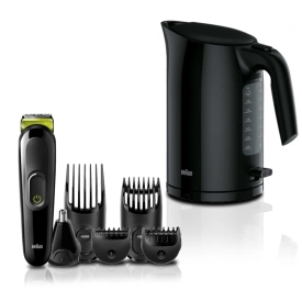 Набор Braun Чайник WK3100 + Машинка для стрижки MGK 3221