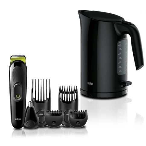 Набор Braun Чайник WK3100 + Машинка для стрижки MGK 3221 0