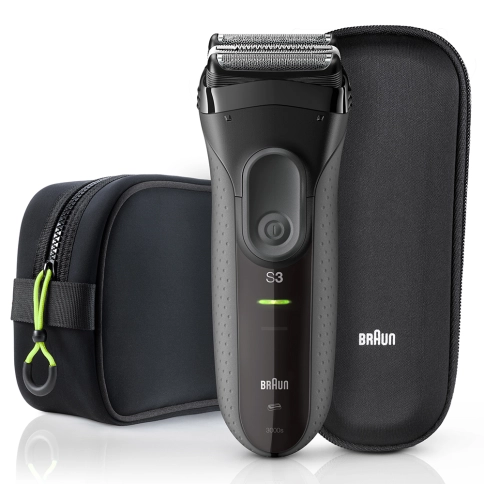 Электробритва Braun Series 3 ProSkin 3000ts Grey + футляр + несессер 0