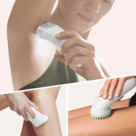 Эпилятор Braun Silk-epil 9 SensoSmart SES 9-855 с щёточкой для лица белый/розовый