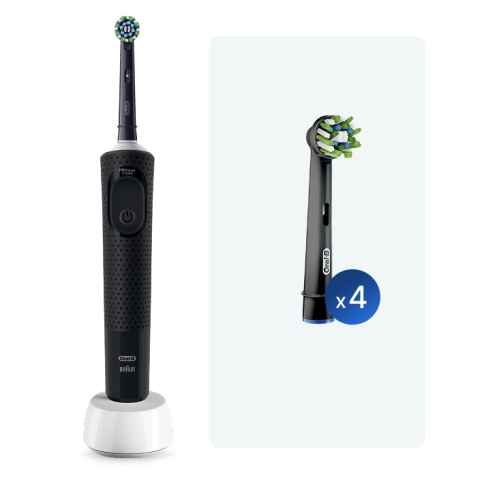 Электрическая зубная щетка Oral-B Vitality Pro + Насадка для эффективной чистки Oral-B (4 шт) 0